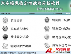 Accexp汽車操縱穩(wěn)定性能試驗與分析系統