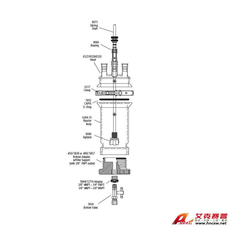 JULABO優(yōu)萊博 3000ml 單層過(guò)濾釜，CRS6384-133