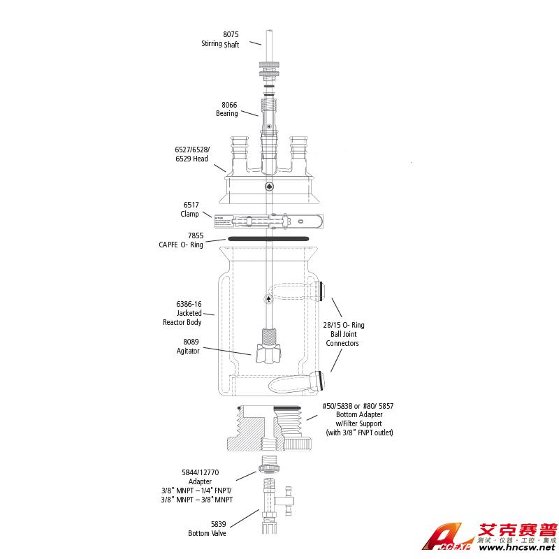 JULABO優萊博 6000ml 夾套過濾釜，CRS6386-65