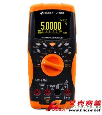 keysight是德 U1253B 手持式數(shù)字萬用表，4位半，OLED 顯示屏