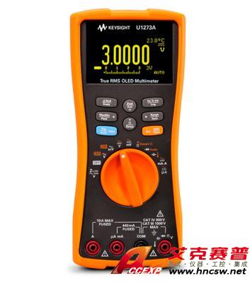 keysight是德 U1273A 手持式數(shù)字萬用表，4位半，IP54，OLED 顯